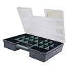 Sortimentskasten Organizer Kunststoff schwarz 460x325x80 Klarsichtdeckel 26 F�cher