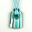 Limited Edition Murano Glass Pendant - Kalahari (Turquoise and White Style 2)