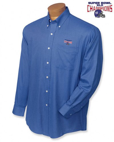 Buy New York Giants Super Bowl XLII Champions Nailshead Woven Shirt