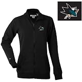 Antigua San Jose Sharks Women's Revolution Full Zip Fleece Jacket - SAN JOSE SHARKS BLACK Medium