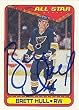Brett Hull Autographed / Signed 1990 Topps All-Star Card #195