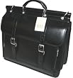 New Bugatti Black Leather Briefcase Laptop
