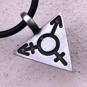 Transgender Bisexual Gay Lesbian Pewter Pendant Necklace