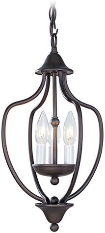 Livex 4170-07 Home Basics Convertible Chain Hung Lantern /Ceiling Mount Bronze