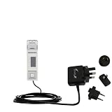 International Wall / AC Charger for the Samsung Yepp YP-U1H - Gomadic Brand w/ TipExchange Technology