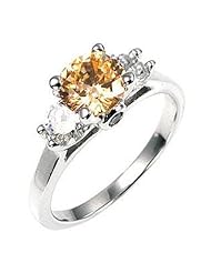 Mini Champagne Triplet Ring
