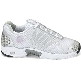Buy K-Swiss Ladies Ascendor SLT Tennis Shoe (White Platinum Purple)