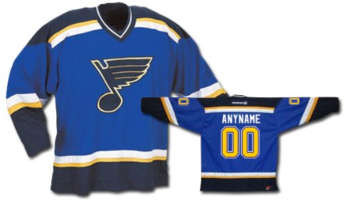 Buy ANYNAME #00 St. Louis Blues CCM 550 Series Replica NHL Hockey Jersey (NHLPA Certified Custom Sewn...