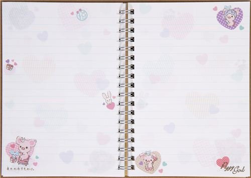 Imagen 3 de Cuaderno de Anilla de la cerdita Piggy Girl con corazones
