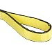 Mazzella EE2 Edgeguard Nylon Web Sling, Eye-and-Eye, Yellow, 2 Ply, Flat Eyes, Vertical Load Capacity