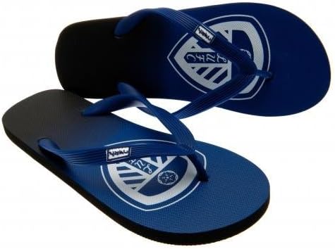 Official Football Team EPL Gift Leeds United F.C. Flip Flops Adult size 12