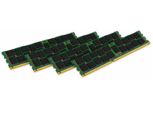 Kingston Technology ValueRAM 32 GB Kit of 4 (4x8 GB Modules) 1333MHz DDR3 PC3-10600 ECC Reg CL9 DIMM DR x4 1.35V Server Memory (KVR13LR9D4K4/32) On Sale
