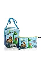 Disney Bandolera + Estuche The Good Dinosaur Aargh ! (Azul)