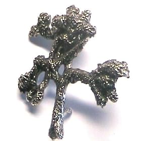 Oriental Tree Button ~ Oriental Pin ~ Rare Vintage Pin!!~ Approx 1.5