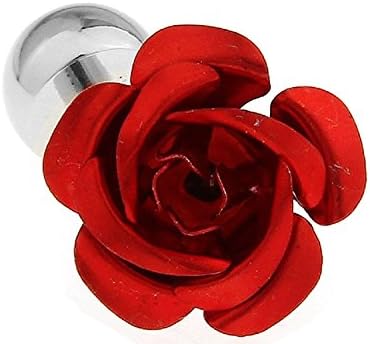 Cufflinks Mall Jewelry Mens Rose Red Shirt Cufflinks with Presentation Gift Box Suit Wedding Business