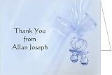 Blue Binkies Baby Thank You Cards - Set of 20