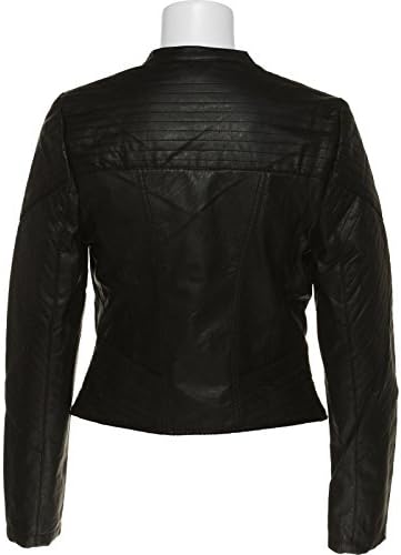 Therapy Faux Leather Moto Inspired Quilted Jacket