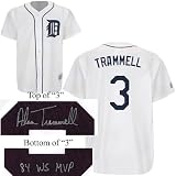Alan Trammell Autographed Detroit Tigers Jersey w/ "84 WS MVP" Inscription