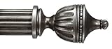 IMAGE OF Napoli Antique Silver Curtain Rod Set
