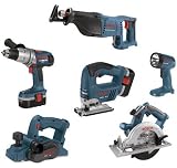 Bosch CPK60-18 18-Volt Ni-Cad Cordless 6-tool Combo Kit