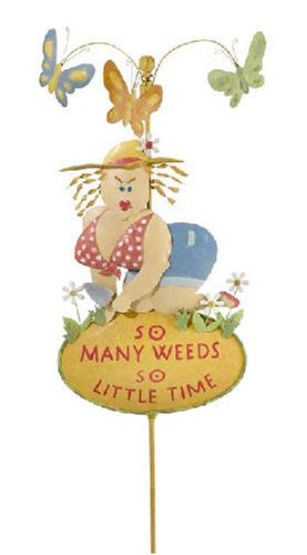Childrens Toyshop  Toys : Gregarious Garden Lady Metal Whirligig Wind Spinner