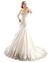 2015 Mermaid Satin Lace Sweetheart Bandage Dress/Wedding Dress 