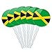 Set of 6 Cupcake Picks Toppers Decoration Country National Flag J-N - Jamaica National Country Flag
