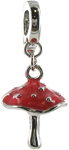 Eligo Charms Silver Plated Clip on Charm Mushrom