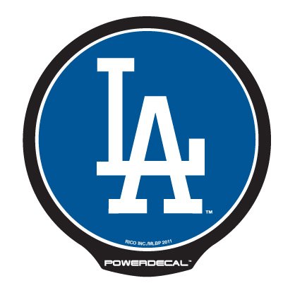 Powerdecal MLB Los Angeles Dodgers Backlit LED Window Decal Set