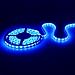 Led strip lights waterproof - 16.4 ft Led light tape blue 300 leds, flexible led string lights for home, boats, ceiling decoration and outdoor