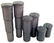 6 Pack Smart Parts 140 Round Transpod Tubes Pods Smoke