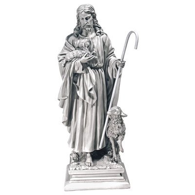 Jesus The Good Shepherd Garden Statue Size: Large On Sale
