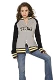 Boston Bruins Women's Varsity Full Zip Raglan Jacket - by Alyssa Milano