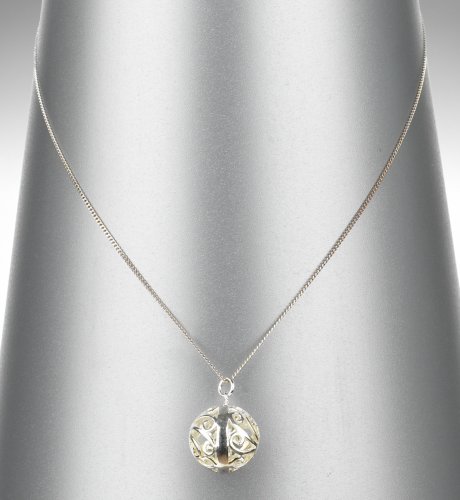 Sterling Silver Filigree Ball Necklace