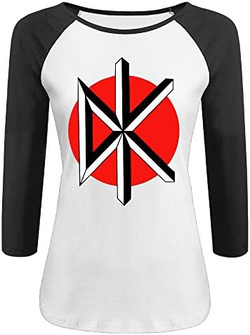 Womens Dead Kennedys Vector Logo 3/4 Sleeve\r\n Jersey Shirt Tshirts