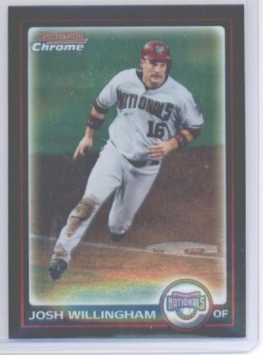2010 Bowman Chrome Baseball Card # 90 Josh Willingham - Washington Nationals - MLB Trading Card in Screwdown Case