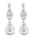 Sterling Silver/White Lustre Diamond Earrings