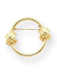14k Gold Circle Pin