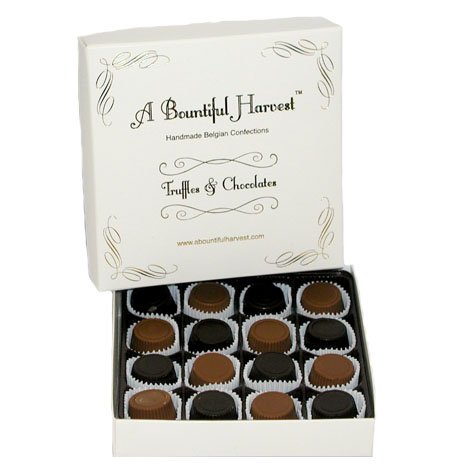 16pc Handmade Sugar Free Belgian Dark & Milk Chocolate Peanut Butter Cups by A Bountiful Harvest