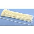 100 White Nylon Cable Zip Ties Self Locking 4.8mm 12"