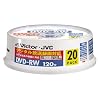Victor 映像用DVD-RW CPRM対応 2倍速 120分 4.7GB ホワイトプリンタブル 20枚 VD-W120SQ20