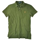 41c2DLnftXL. SL160  Polo Ralph Lauren Mens Custom fit Weathered Mesh Polo Shirt, Dark Sage (Medium)