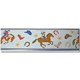 Cowboy Round Up Prepasted Wall Border