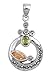 Sterling Silver & Peridot/Champagne CZ