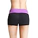 BALEAF Women's High Waist Swim Yoga Volleyball Shorts Running Workout Tennis Athletic Shorts Inner Pocket Dewberry Size S