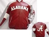 Alabama Crimson Tide NCAA Adult Pleather Jacket with Knit Collar