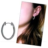 K18WGダイヤモンド＆ブラックダイヤモンドピアス（D 0.32ct）