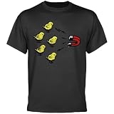 Sassy Slang Chick Magnet T-Shirt - Charcoal