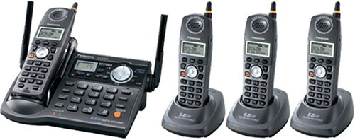Panasonic KX-TG5634BP 5.8 GHz Cordless Telephone w/Digital Answering machine and 3 Handsets