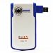 ProDV Cam Aqua-501-Blue 12MP Max 8x Digital Zoom Digital Camcorder with Flip USB arm